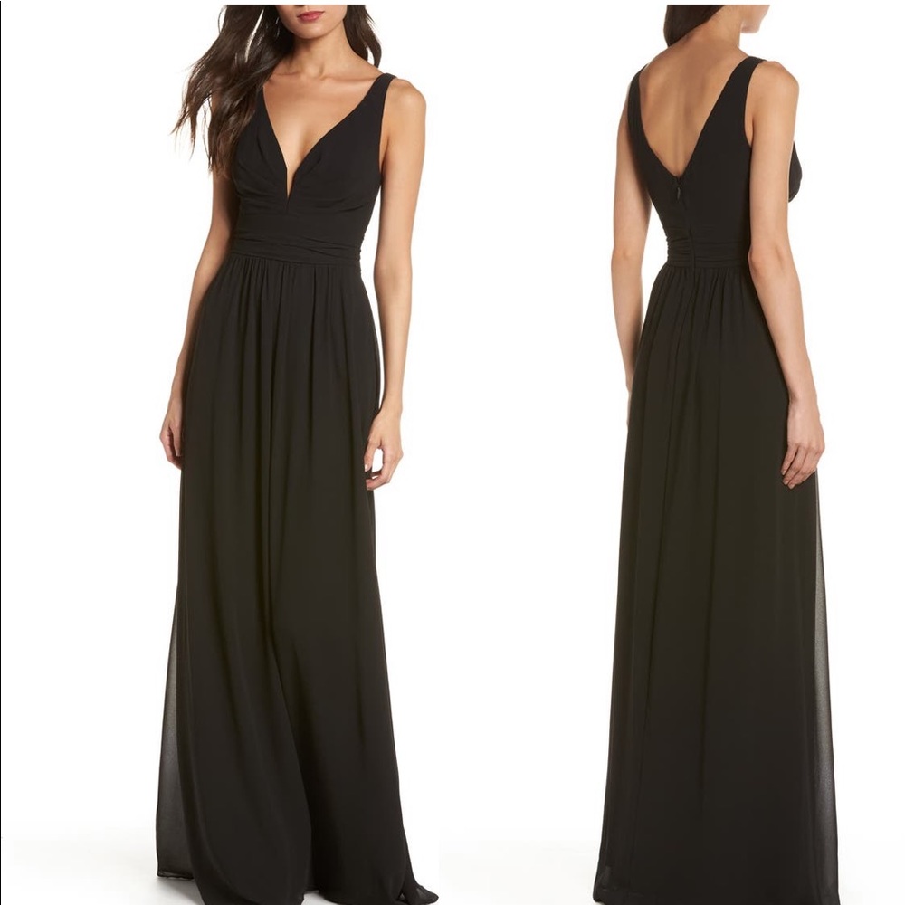 Black Lulus Bridesmaid Dress